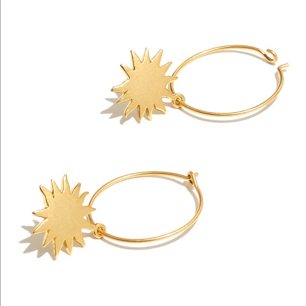 Madewell Sunburst hoop earrings - Picture 2 of 5